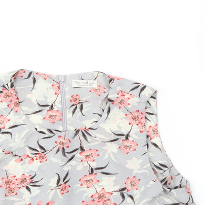 Miss Selfridge Womens Multicoloured Floral  Wrap Blouse Size 8