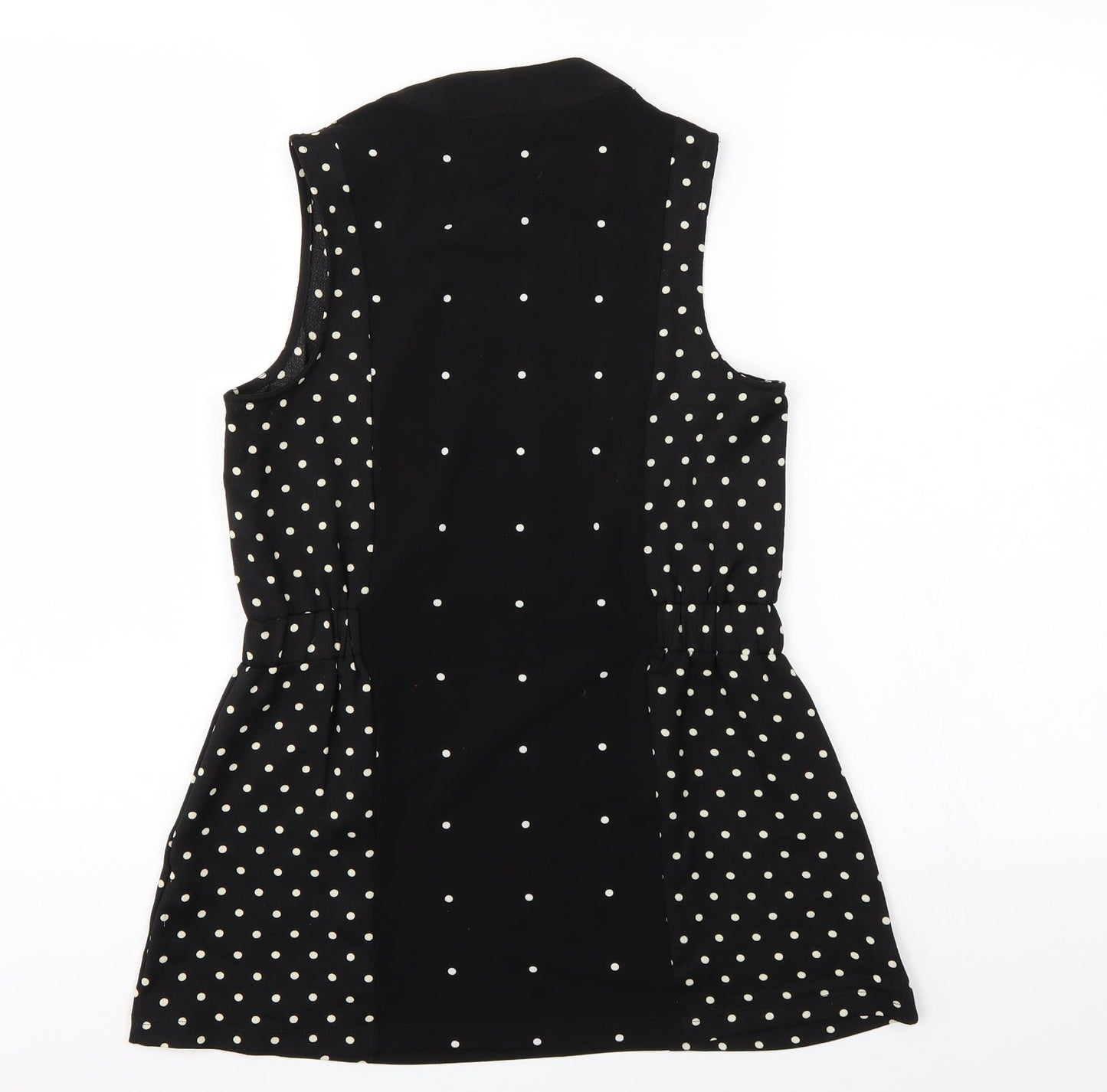 NEXT Womens Black Polka Dot  Tunic Blouse Size 6
