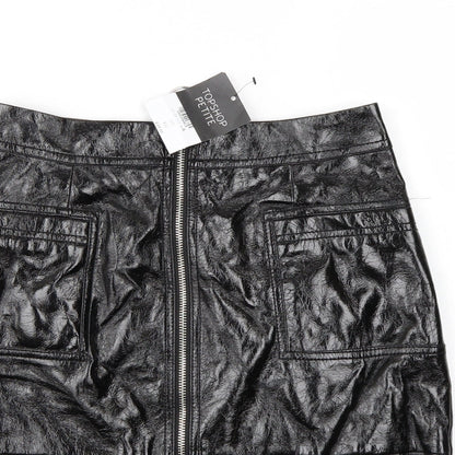 Top Shop Womens Black   Mini Skirt Size 6