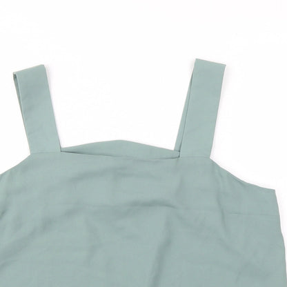 Womens UK Size 14 Peacocks Green Basic Blouse