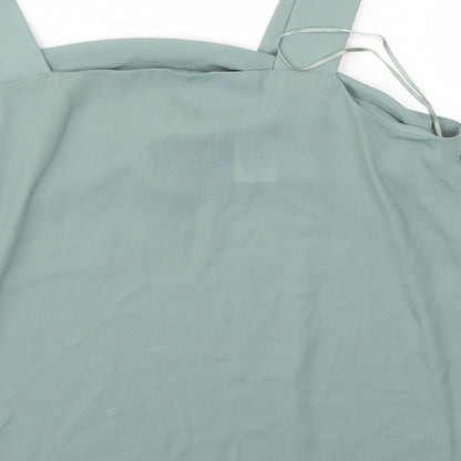 Womens UK Size 14 Peacocks Green Basic Blouse
