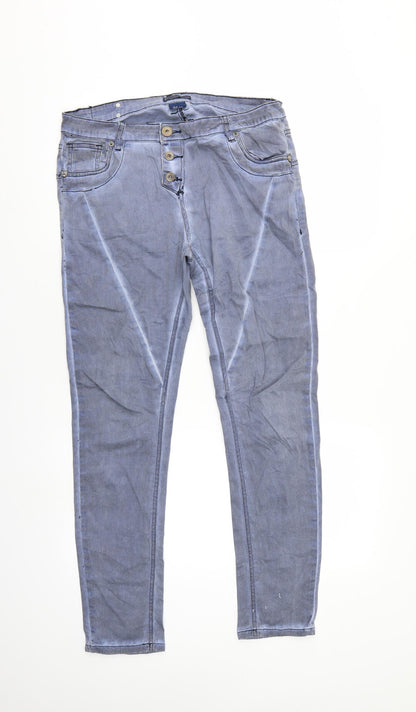 Daysie Womens Grey  Denim Straight Jeans Size 10 L28 in