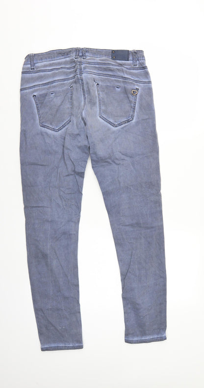 Daysie Womens Grey  Denim Straight Jeans Size 10 L28 in