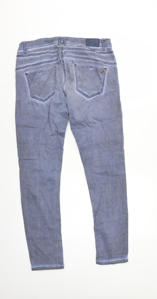 Daysie Womens Grey  Denim Straight Jeans Size 10 L28 in