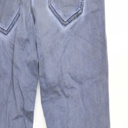 Daysie Womens Grey  Denim Straight Jeans Size 10 L28 in