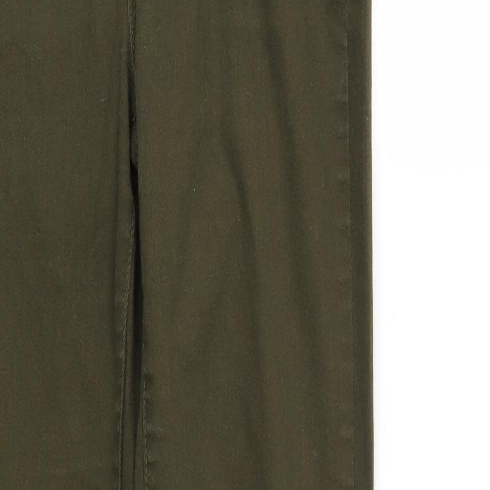 F& Womens Green  Denim Tapered Jeans Size 6 L28 in