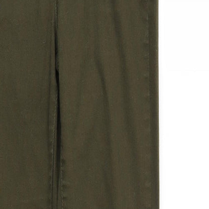 F& Womens Green  Denim Tapered Jeans Size 6 L28 in