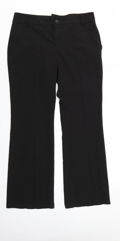 TU Womens Black   Trousers  Size 12 L28 in