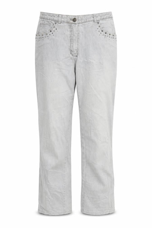 Womens UK Size 14 Basler Regular Fit Straight Grey Jeans