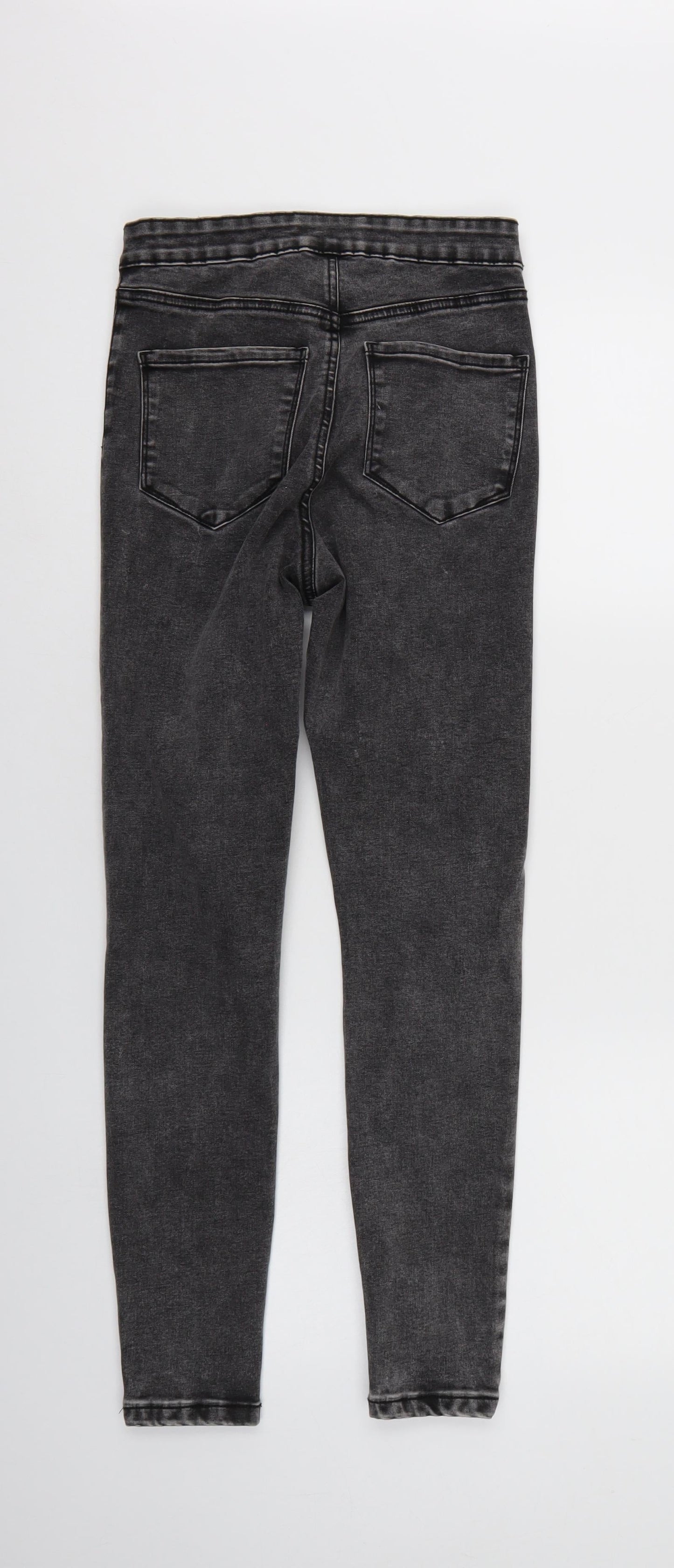 Denim & Co. Womens Black  Denim Tapered Jeans Size 8 L26 in