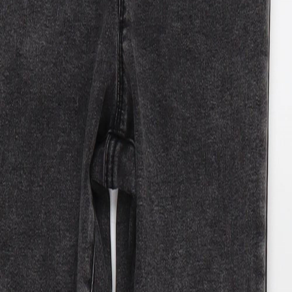 Denim & Co. Womens Black  Denim Tapered Jeans Size 8 L26 in