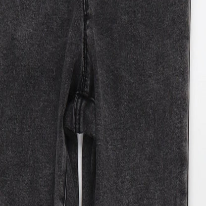 Denim & Co. Womens Black  Denim Tapered Jeans Size 8 L26 in