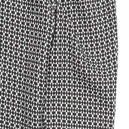 Miss Selfridge Womens Multicoloured Geometric  Trousers  Size 10 L25 in