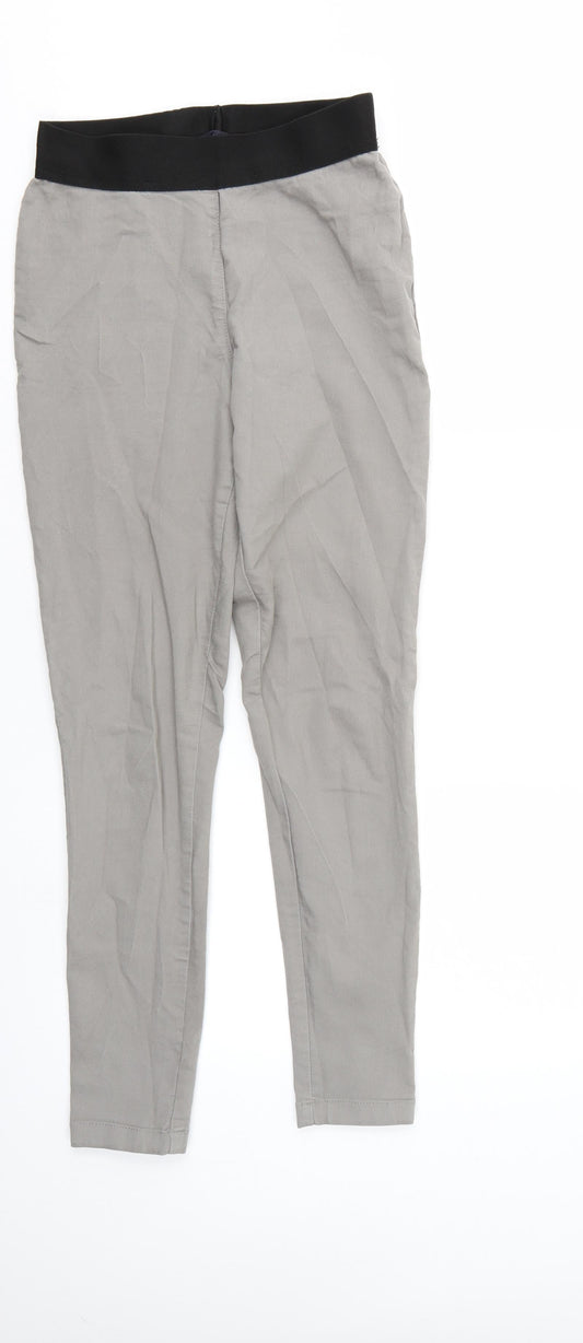 M&S Womens Grey   Jegging Trousers Size 10 L26 in