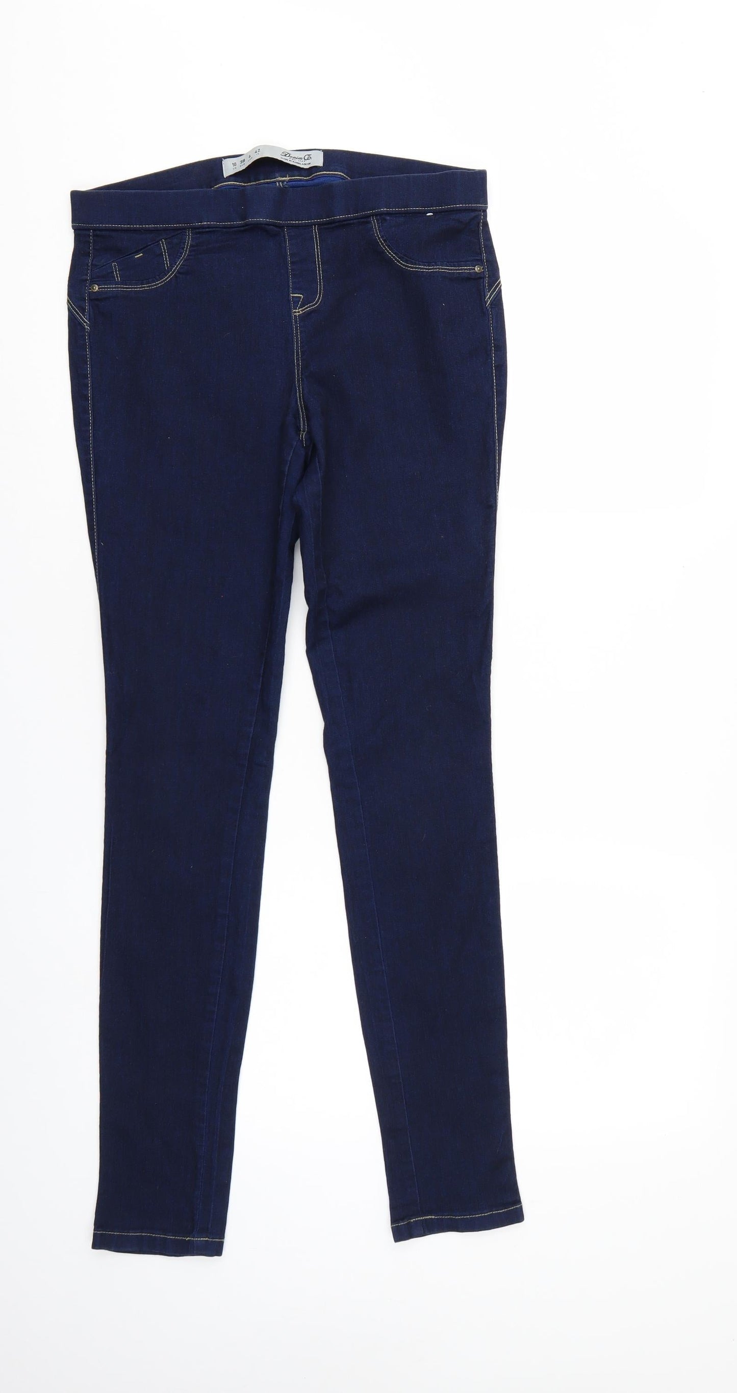 Denim & Co. Womens Blue  Denim Jegging Jeans Size 10 L29 in