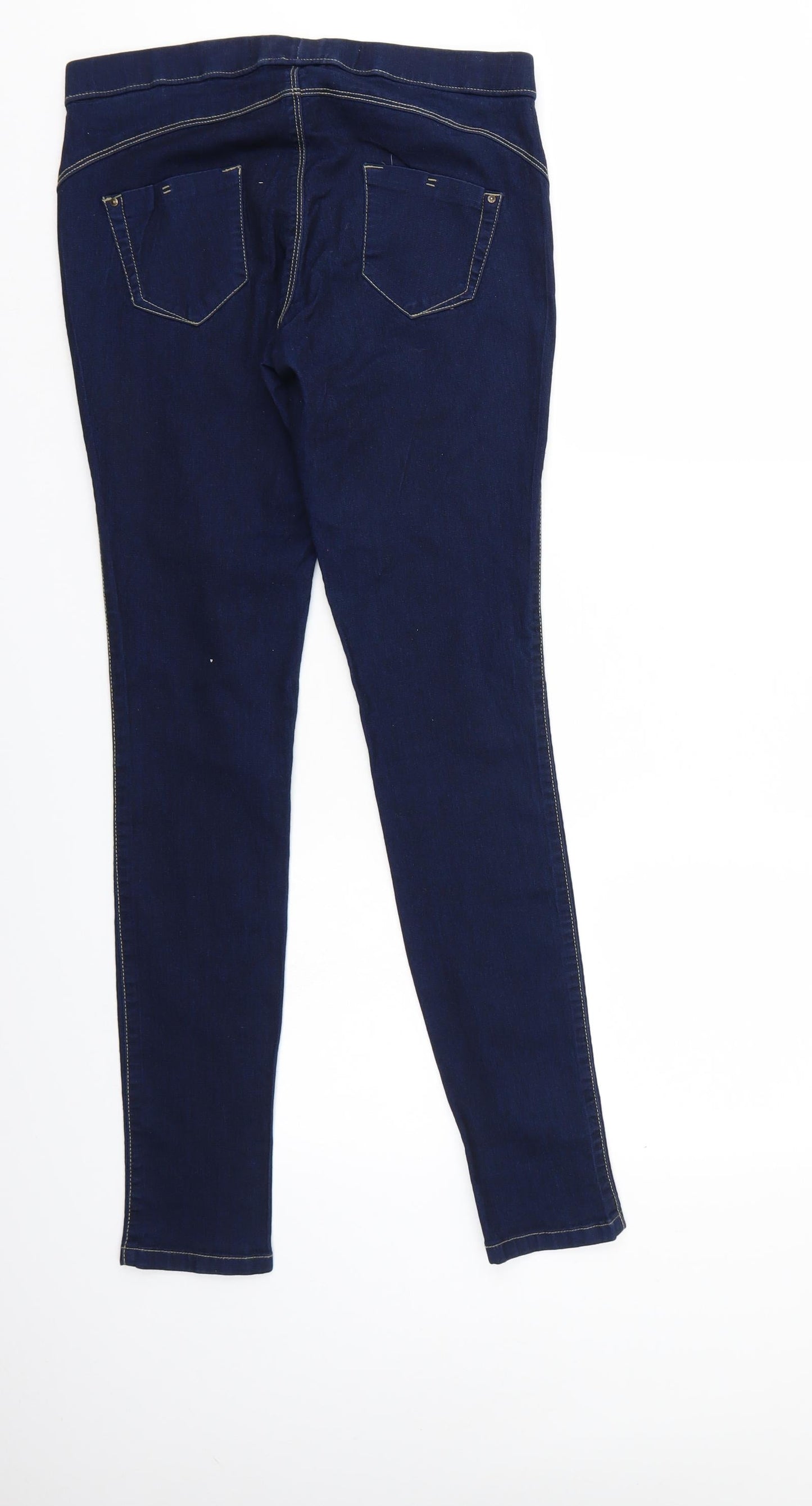 Denim & Co. Womens Blue  Denim Jegging Jeans Size 10 L29 in