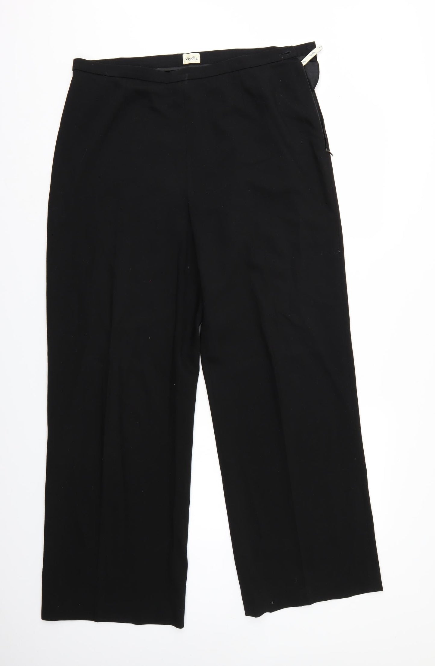 Viella Womens Black   Trousers  Size 14 L30 in
