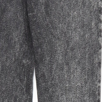 Denim & Co. Womens Black  Denim Jegging Jeans Size 12 L29 in