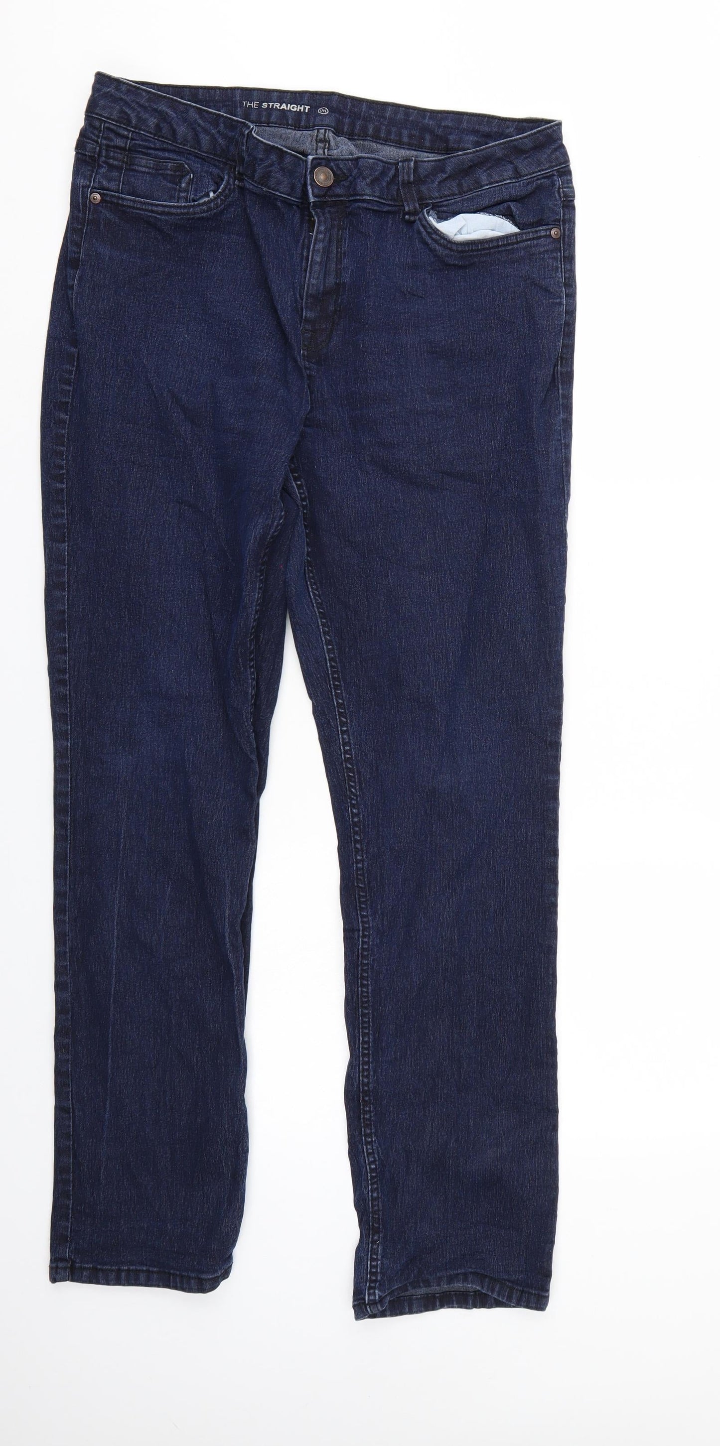 C&A Womens Blue  Denim Straight Jeans  L30 in