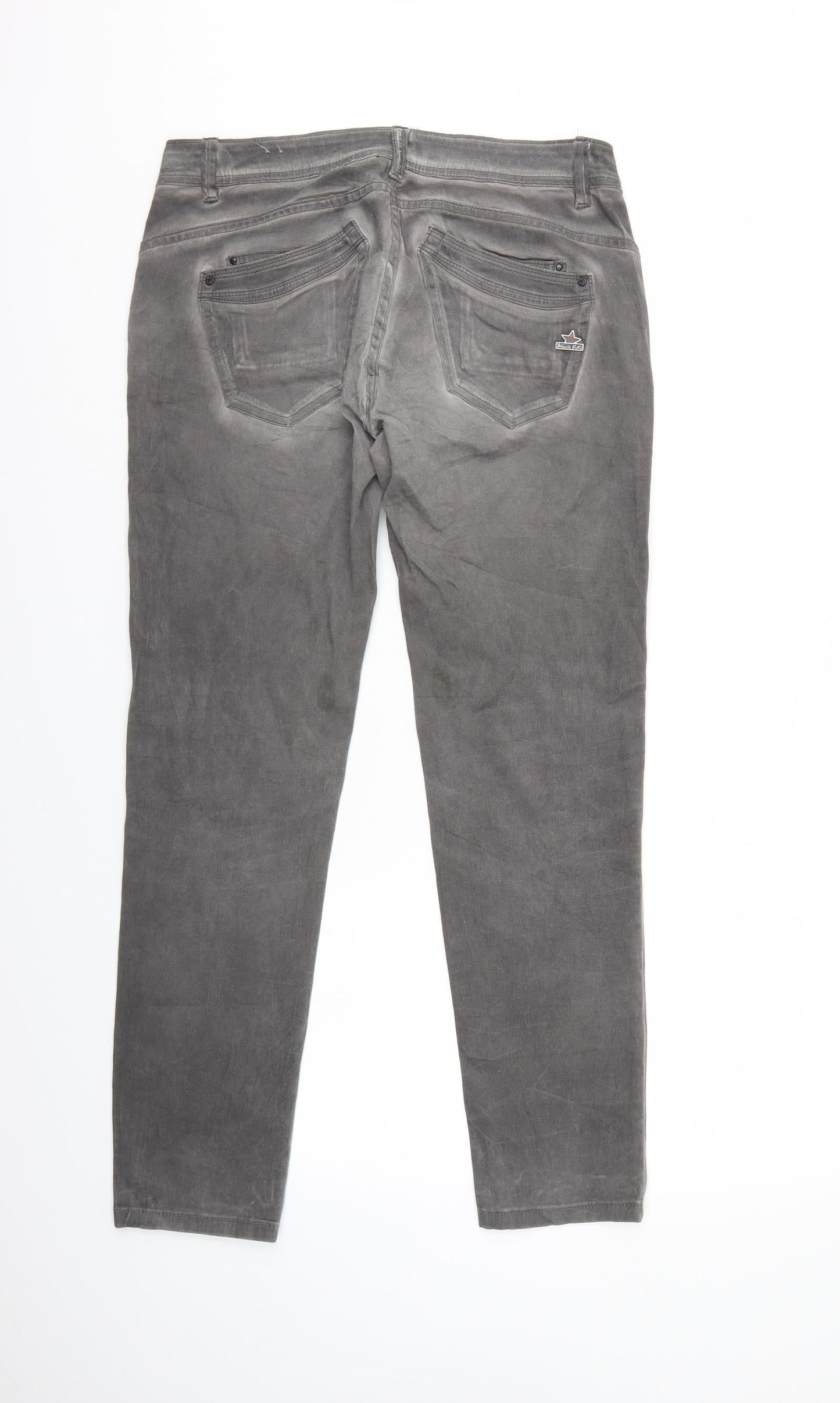 Womens UK Size  Buena Vista Regular Fit Straight Grey Jeans