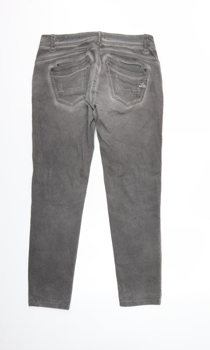 Womens UK Size  Buena Vista Regular Fit Straight Grey Jeans