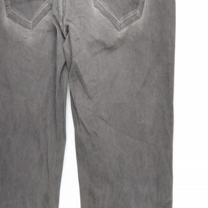 Womens UK Size  Buena Vista Regular Fit Straight Grey Jeans