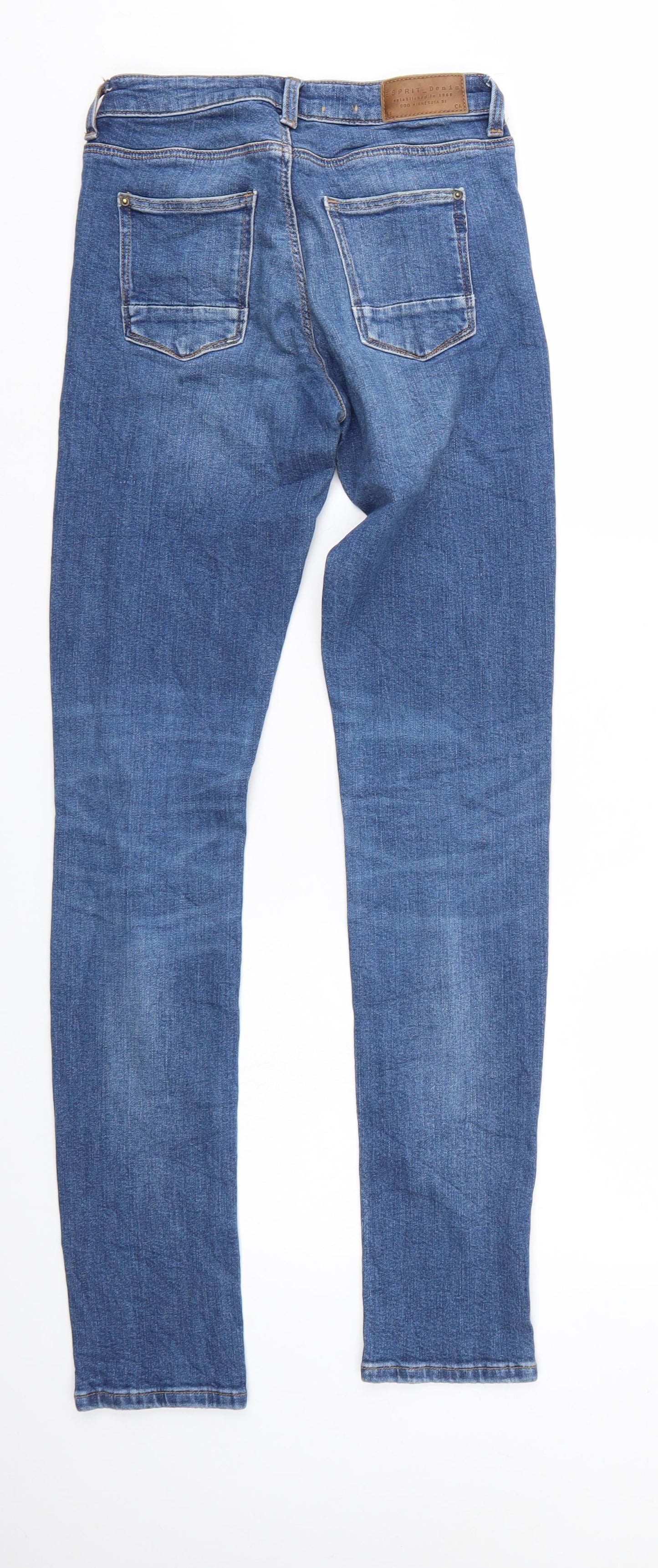Womens UK Size  Preworn Regular Fit Straight Blue Jeans
