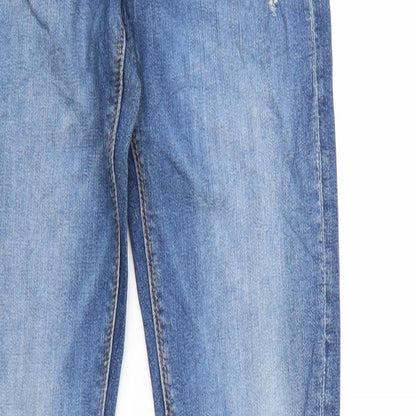Womens UK Size  Preworn Regular Fit Straight Blue Jeans