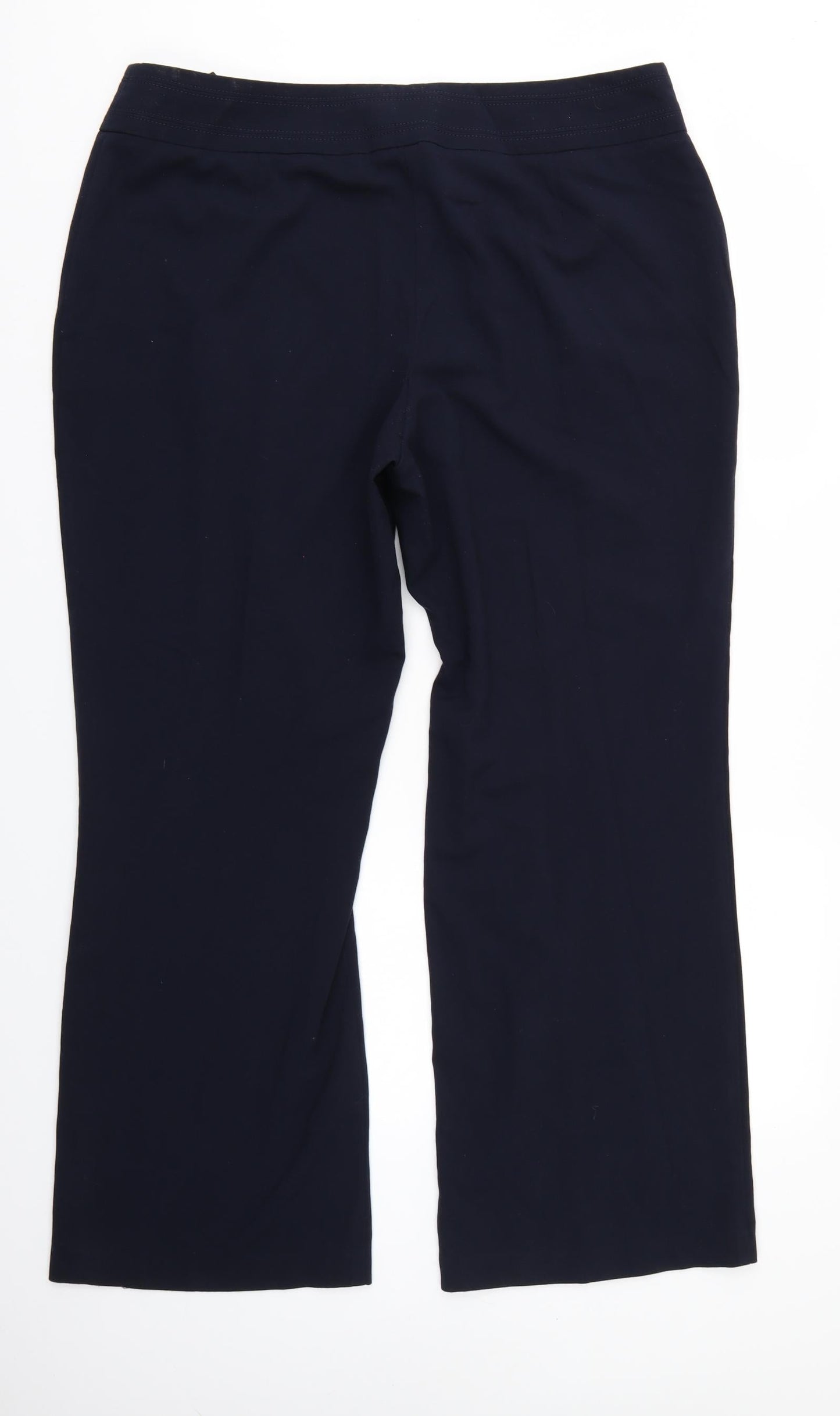 Womens UK Size 18 Marks and Spencer Regular Fit  Blue Trousers