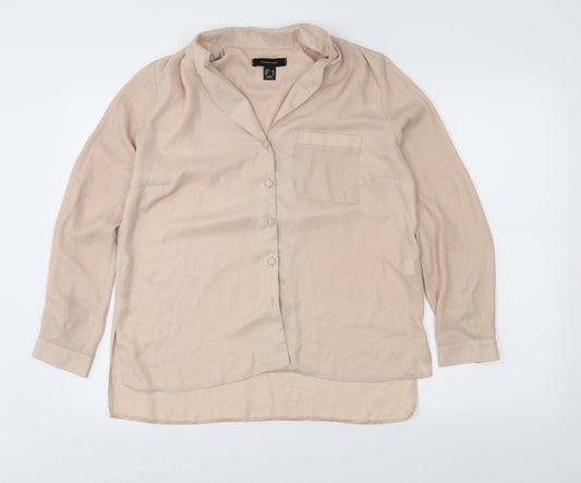 Atmosphere Womens Pink   Basic Button-Up Size 12