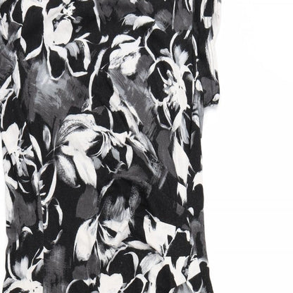 Preworn Womens Grey Floral  Sheath  Size 12
