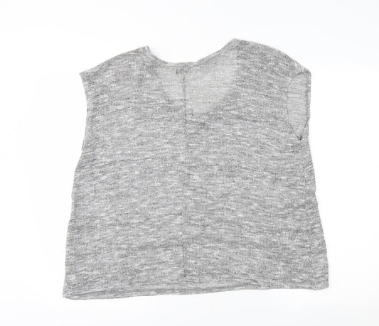 Miss Selfridge Womens Grey   Basic T-Shirt Size 10