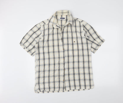 Mens UK Size M fairbanks Ivory  Button-Up Long Sleeve Casual Shirt