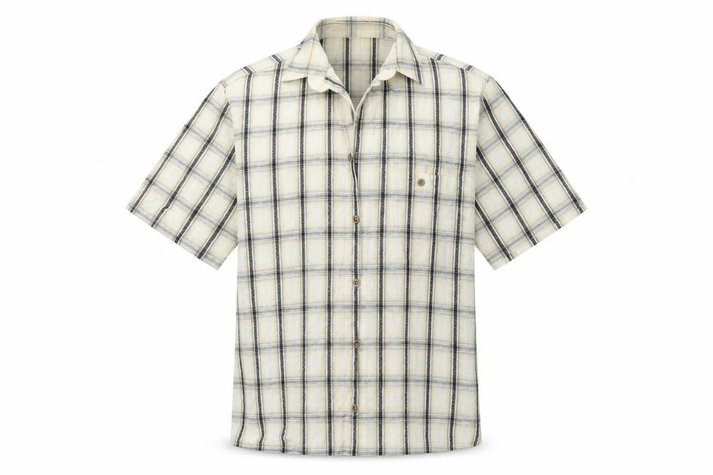Mens UK Size M fairbanks Ivory  Button-Up Long Sleeve Casual Shirt