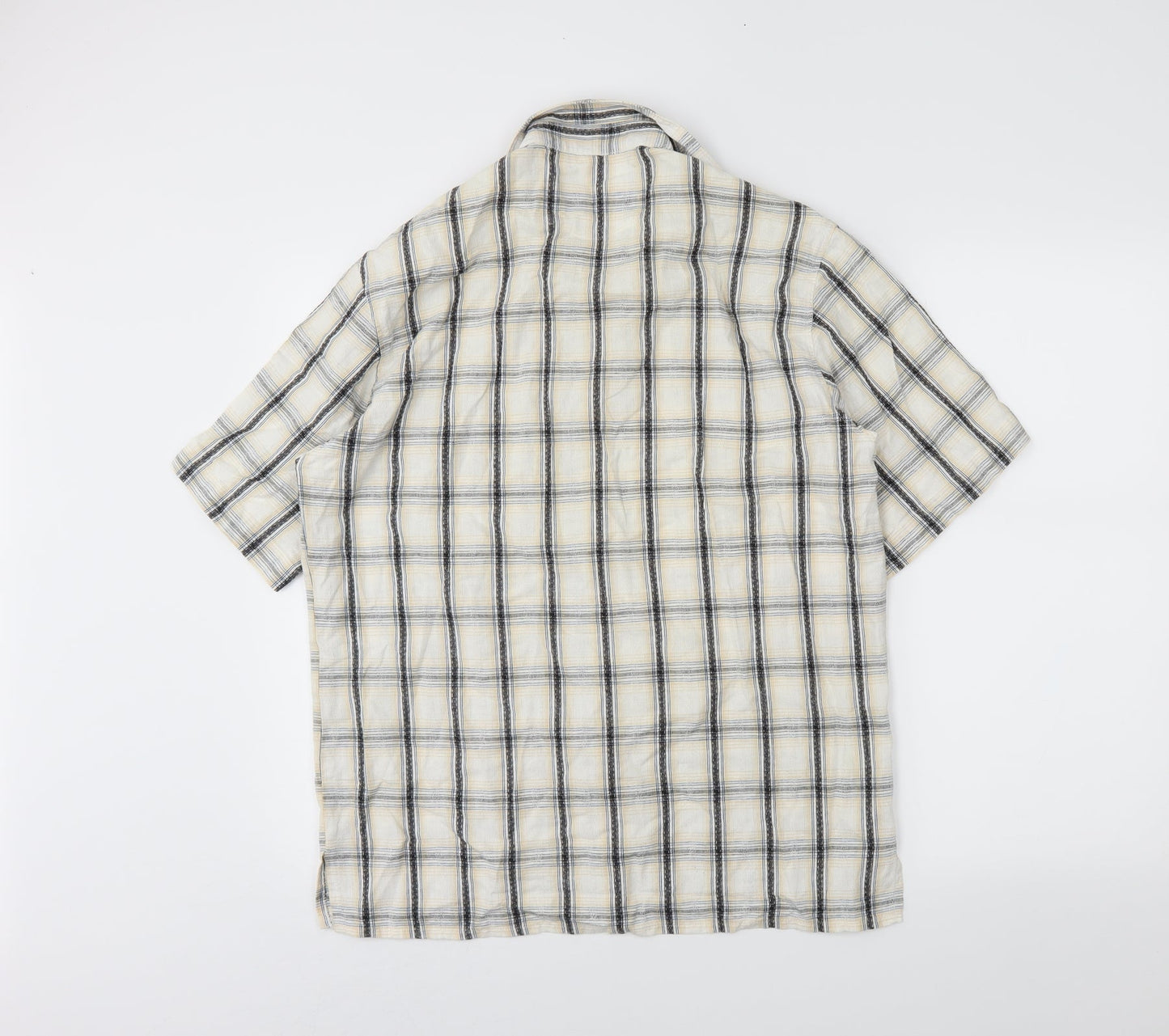Mens UK Size M fairbanks Ivory  Button-Up Long Sleeve Casual Shirt