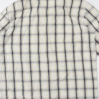 Mens UK Size M fairbanks Ivory  Button-Up Long Sleeve Casual Shirt