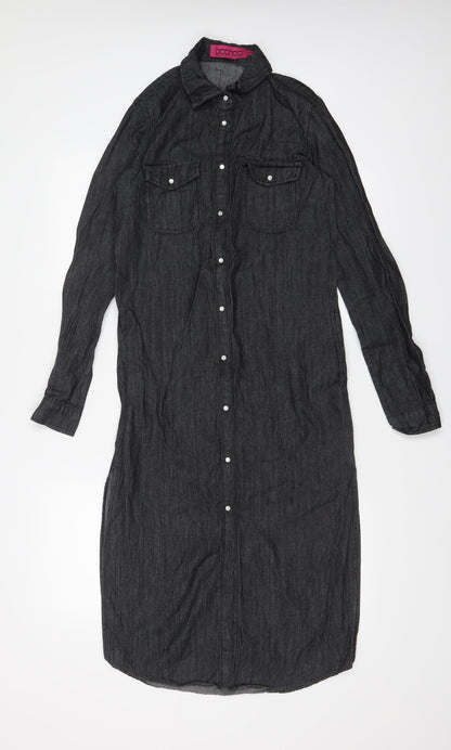 Boohoo Womens Black   T-Shirt Dress  Size 6