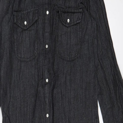 Boohoo Womens Black   T-Shirt Dress  Size 6