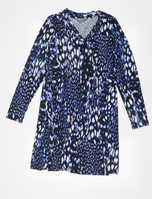Principles Womens Blue Animal Print  Shift  Size 10