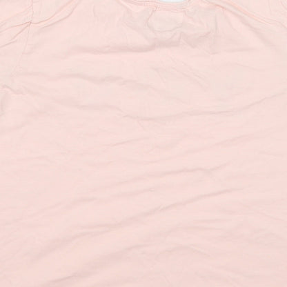 Preworn Girls Pink   Top Pyjama Top Size M  - You mean the world to me