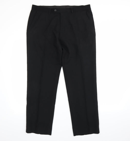 George Womens Black   Dress Pants Trousers Size 36 in L29 in
