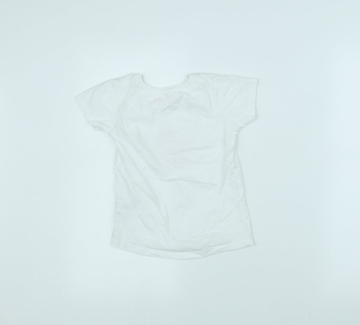 Primark Girls White   Basic T-Shirt Size 6-7 Years