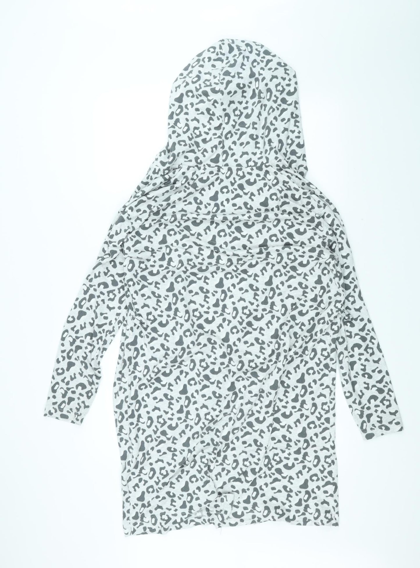 Dreams Womens White Animal Print  Pullover Hoodie Size M