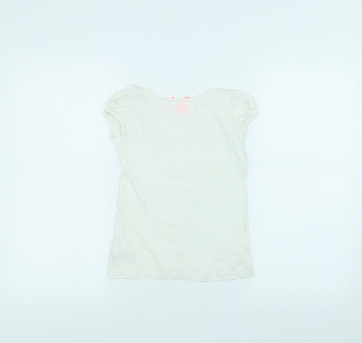 Next Girls White   Basic T-Shirt Size 5 Years