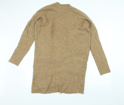 Avenue Womens Brown  Knit Jacket Coatigan Size 14