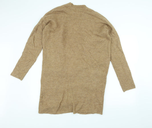 Avenue Womens Brown  Knit Jacket Coatigan Size 14