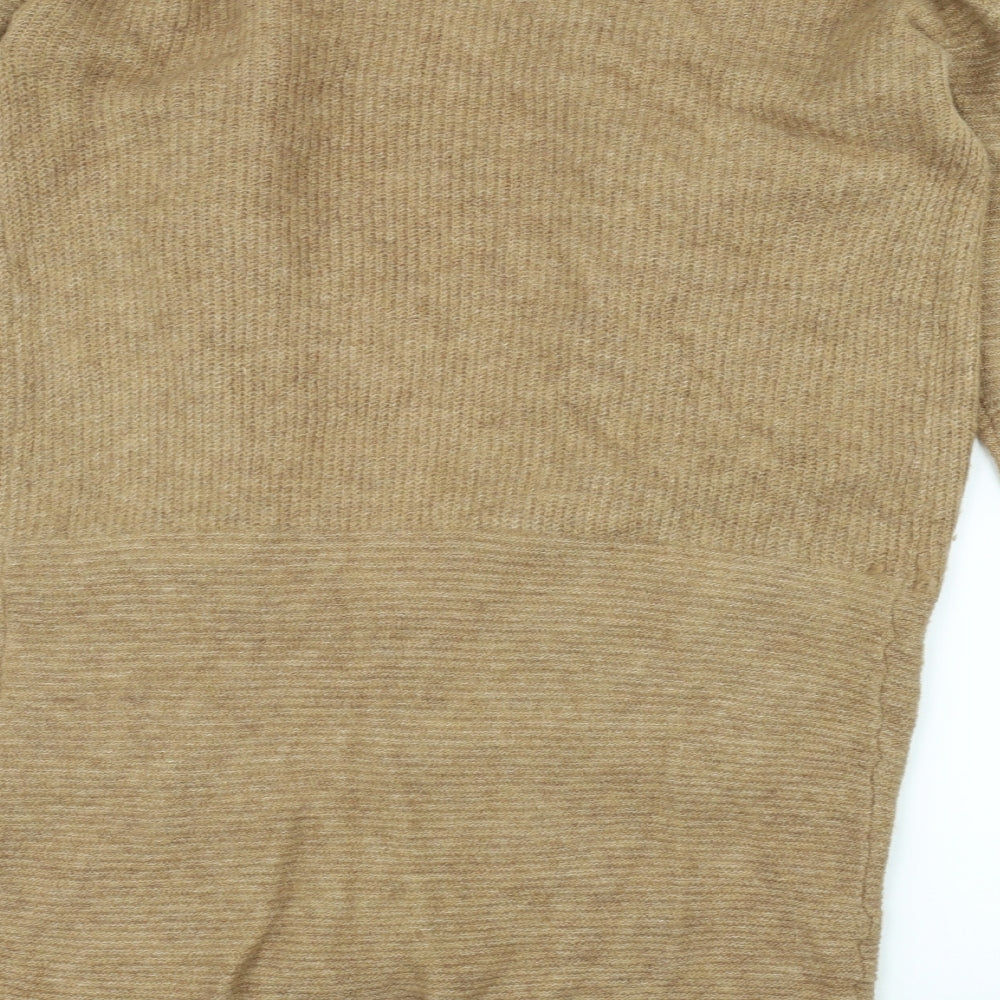 Avenue Womens Brown  Knit Jacket Coatigan Size 14