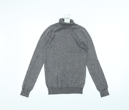 Womens UK Size 8 Atmosphere Grey Basic T-Shirt