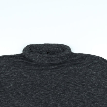 Womens UK Size 10 New Look Black Basic T-Shirt