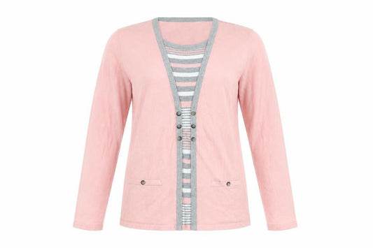 Bonmarché Womens Pink   Cardigan Jumper Size 8